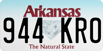 AR license plate 944KRO
