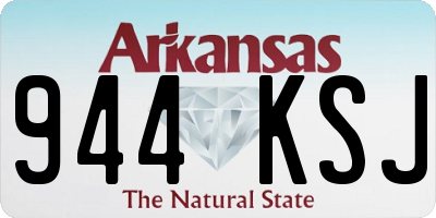AR license plate 944KSJ