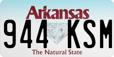 AR license plate 944KSM