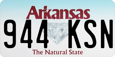 AR license plate 944KSN