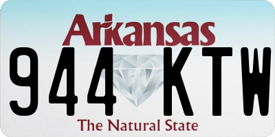 AR license plate 944KTW