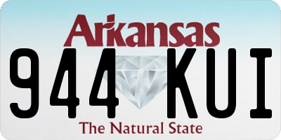 AR license plate 944KUI