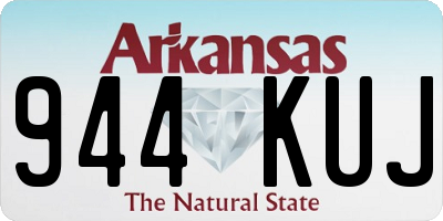 AR license plate 944KUJ