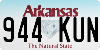 AR license plate 944KUN