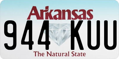 AR license plate 944KUU