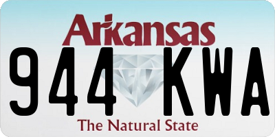 AR license plate 944KWA