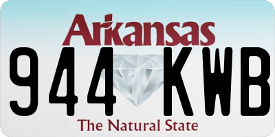 AR license plate 944KWB