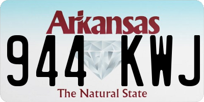 AR license plate 944KWJ