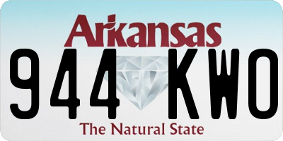 AR license plate 944KWO