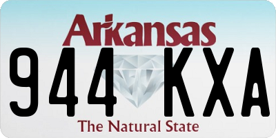 AR license plate 944KXA