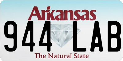 AR license plate 944LAB
