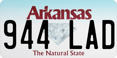 AR license plate 944LAD