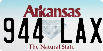 AR license plate 944LAX