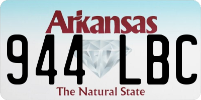 AR license plate 944LBC