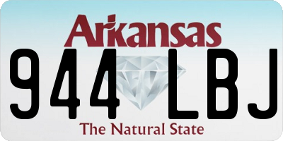 AR license plate 944LBJ