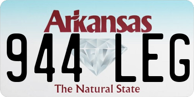 AR license plate 944LEG