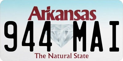 AR license plate 944MAI