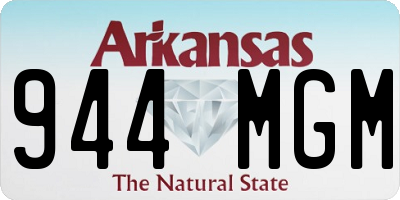 AR license plate 944MGM