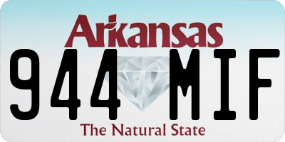 AR license plate 944MIF
