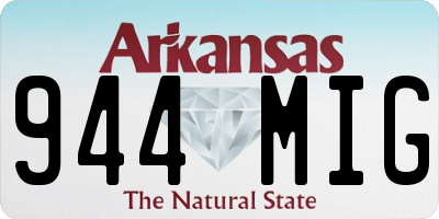 AR license plate 944MIG