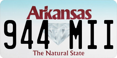 AR license plate 944MII