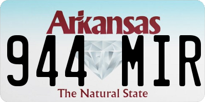 AR license plate 944MIR