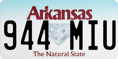 AR license plate 944MIU