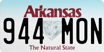 AR license plate 944MON