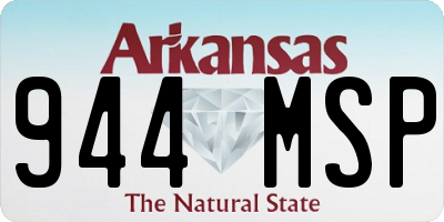 AR license plate 944MSP