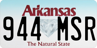 AR license plate 944MSR