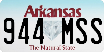 AR license plate 944MSS