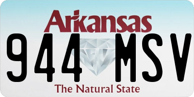 AR license plate 944MSV