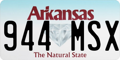 AR license plate 944MSX