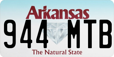 AR license plate 944MTB