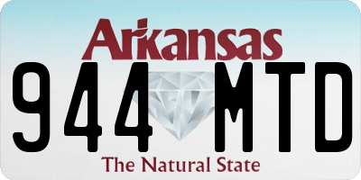 AR license plate 944MTD