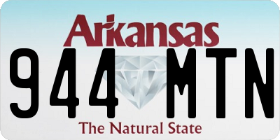 AR license plate 944MTN