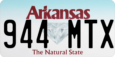 AR license plate 944MTX