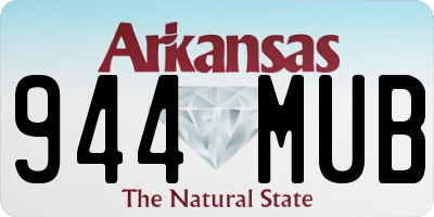 AR license plate 944MUB