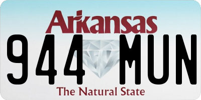 AR license plate 944MUN
