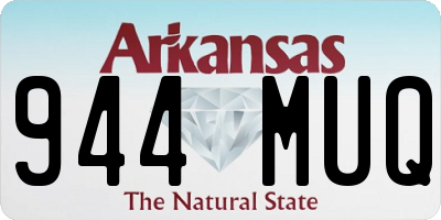 AR license plate 944MUQ