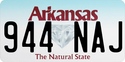 AR license plate 944NAJ