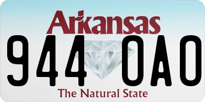 AR license plate 944OAO