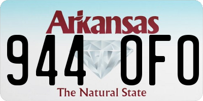 AR license plate 944OFO