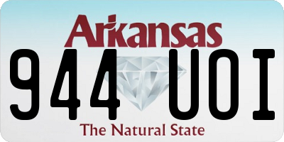 AR license plate 944UOI