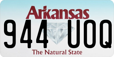 AR license plate 944UOQ