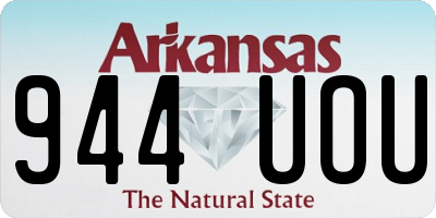 AR license plate 944UOU