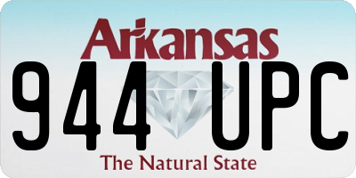 AR license plate 944UPC