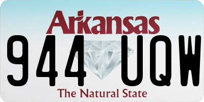 AR license plate 944UQW