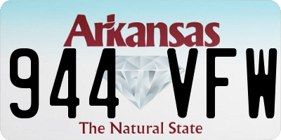 AR license plate 944VFW