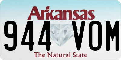 AR license plate 944VOM